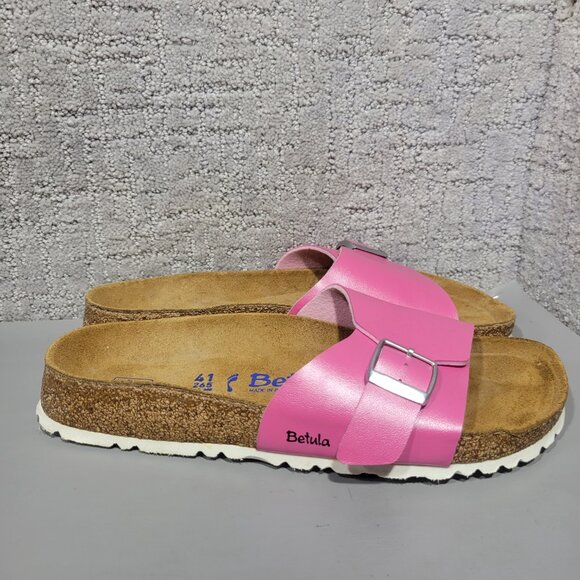 Betula Birkenstock Catalina Unisex Size US L10 M8 Pink Birko-Flor Slide Sandal - Picture 4 of 13
